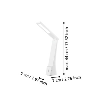 Lampa de birou LED LA SECA Eglo 97044, 1.8W