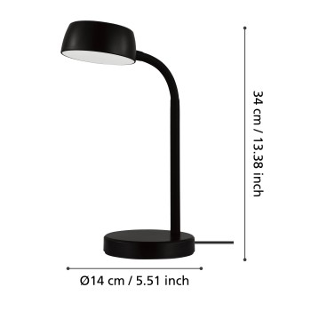 Lampa de birou LED CABALES Eglo 99335, 4.6W
