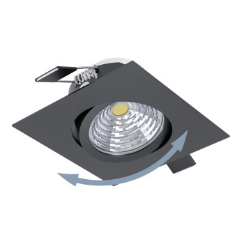 Spot incastrat LED SALICETO Eglo 33394, 8.8x8.8 cm, 6W
