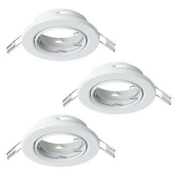 Set 3 spoturi incastrate AGULO 1 Eglo 75788, D8.5 cm, 3xGU10