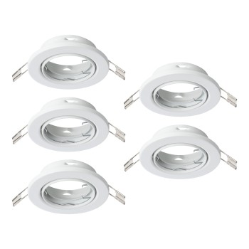 Set 5 spoturi incastrate AGULO Eglo 75851, D8.6 cm, 5xGU10