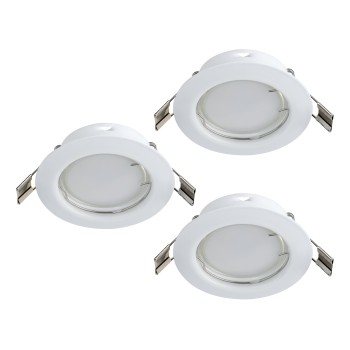 Set 3 spoturi incastrate PENETO Eglo 94235, D7.8 cm, 3xGU10