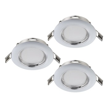 Set 3 spoturi incastrate PENETO Eglo 94236, D7.8 cm, 3xGU10