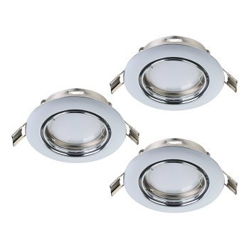 Set 3 spoturi incastrate PENETO Eglo 94407, D8.7 cm, 3xGU10