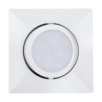 Set 3 spoturi incastrate LED PINEDA Eglo 95844, 8.4x8.4 cm, 3x4.9W