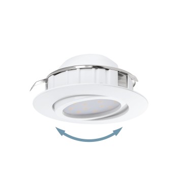 Set 3 spoturi incastrate LED PINEDA Eglo 95851, D8.4 cm, 3x4.9W
