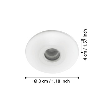 Set 3 spoturi incastrate LED CHANGO Eglo 97079, D3.2 cm, 3x1W