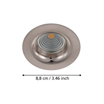 Spot incastrat LED SALICETO Eglo 98244, D8.8 cm, 6W