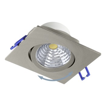Spot incastrat LED SALICETO Eglo 98304, 8.8x8.8 cm, 6W