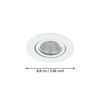 Spot incastrat LED SALICETO Eglo 98305, D8.8 cm, 6W