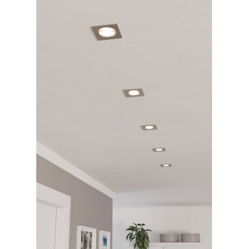 Spot incastrat LED SALICETO Eglo 98474, 8.8x8.8 cm, 6W