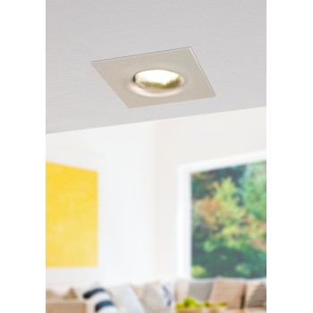 Spot incastrat LED SALICETO Eglo 98474, 8.8x8.8 cm, 6W