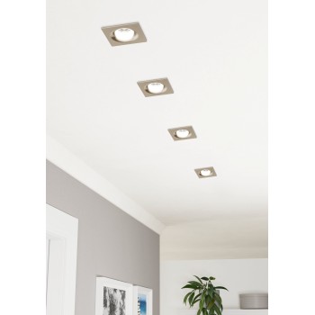 Spot incastrat LED SALICETO Eglo 98474, 8.8x8.8 cm, 6W