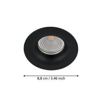 Spot incastrat LED SALICETO Eglo 98607, D8.8 cm, 6W