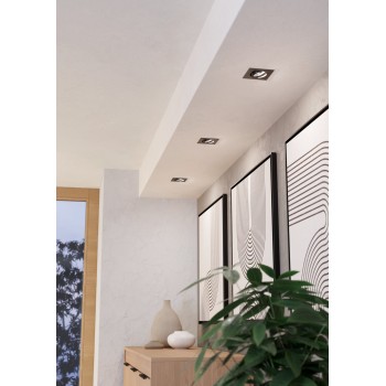 Spot incastrat LED SALICETO Eglo 98611, 8.8x8.8 cm, 6W