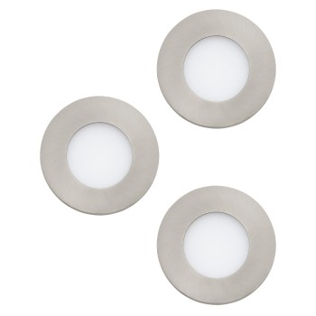 Set 3 spoturi incastrate LED FUEVA 1 Eglo 98634, D8.5 cm, 3x2.8W