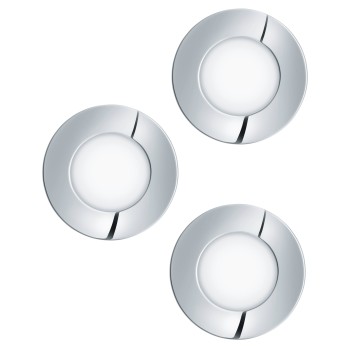 Set 3 spoturi incastrate LED FUEVA 1 Eglo 98635, D8.5 cm, 3x2.8W