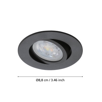Spot incastrat LED SALICETO-Z Eglo 99669, D8.8 cm, 4.7W