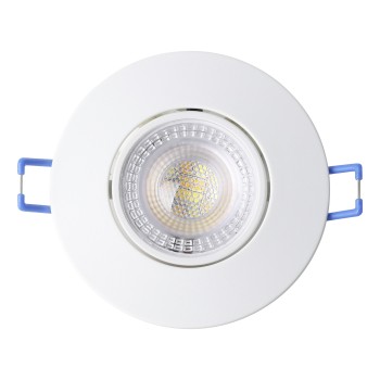 Set 10 spoturi incastrate LED GEDREZ Eglo 300187, D9 cm, 10x4.9W