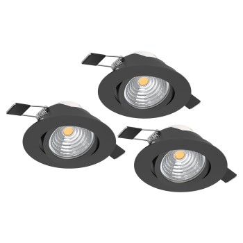 Set 3 spoturi incastrate LED SALICETO Eglo 900747, D8.8 cm, 3x6W