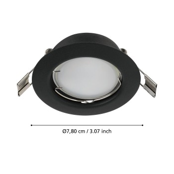 Set 3 spoturi incastrate PENETO Eglo 900754, D7.8 cm, 3xGU10