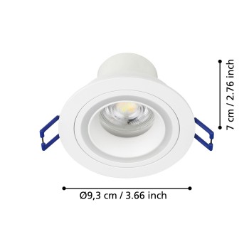 Spot incastrat LED CAROSSO-Z Eglo 900766, D9.3 cm, 4.7W