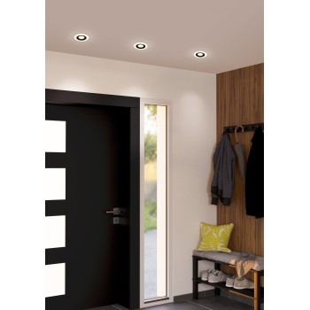 Set 3 spoturi incastrate LED CALONGE Eglo 900915, D10 cm, 3x4.8W