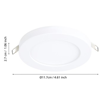 Spot incastrat LED FUEVA FLEX Eglo 900932, D11.7 cm, 5.5W