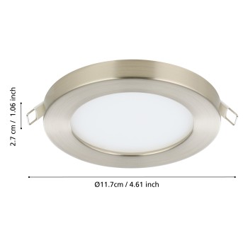 Spot incastrat LED FUEVA FLEX Eglo 900933, D11.7 cm, 5.5W