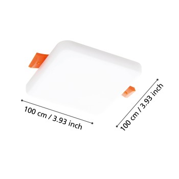 Spot incastrat LED RAPITA Eglo 900967, 10x10 cm, 5.5W