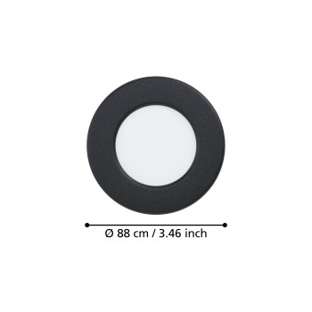 Spot incastrat LED FUEVA 6 Eglo 901386, D8.8 cm, 3.7W