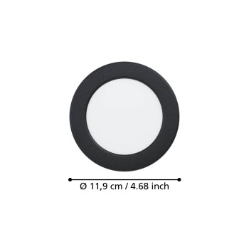 Spot incastrat LED FUEVA 6 Eglo 901387, D11.9 cm, 6.3W