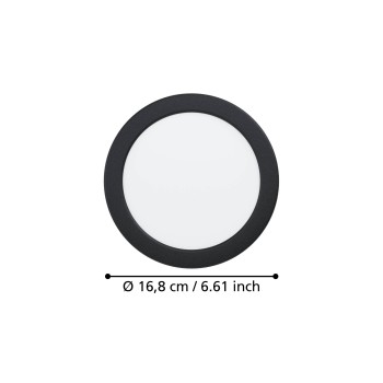 Spot incastrat LED FUEVA 6 Eglo 901388, D16.8 cm, 10.5W