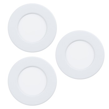 Set 3 spoturi incastrate LED FUEVA 6 Eglo 901394, D8.8 cm, 3x3.7W