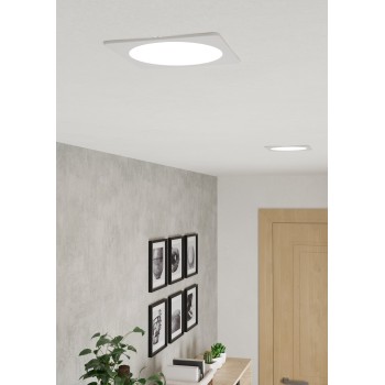 Spot incastrat LED FUEVA 6 Eglo 901401, 16.6x16.6 cm, 10.5W