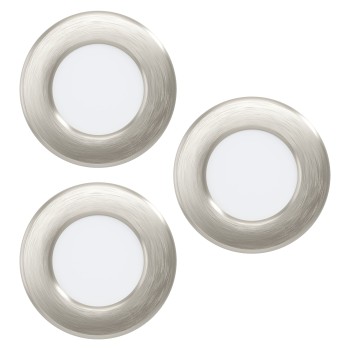 Set 3 spoturi incastrate LED FUEVA 6 Eglo 901403, D8.8 cm, 3x3.7W