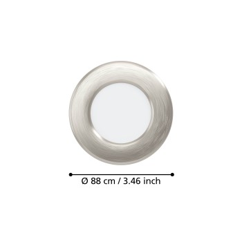 Set 3 spoturi incastrate LED FUEVA 6 Eglo 901403, D8.8 cm, 3x3.7W