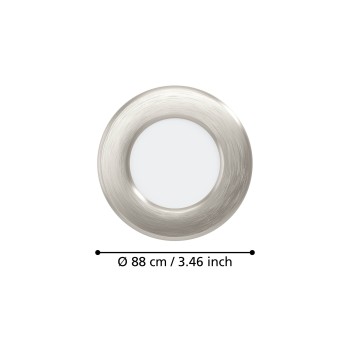 Spot incastrat LED FUEVA 6 Eglo 901404, D8.8 cm, 3.7W