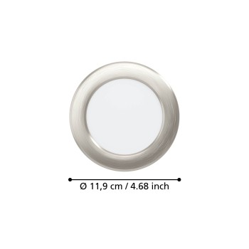 Spot incastrat LED FUEVA 6 Eglo 901405, D11.9 cm, 6.3W