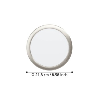 Spot incastrat LED FUEVA 6 Eglo 901407, D21.6 cm, 18.5W