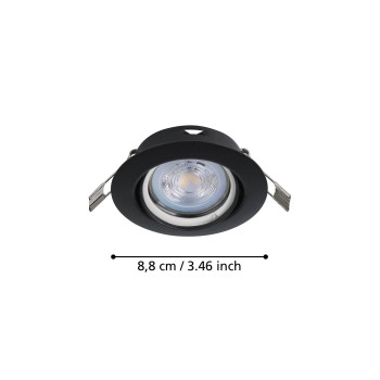 Set 3 spoturi incastrate FAVAZZINA Eglo 901755, D8.8 cm, 3xGU10