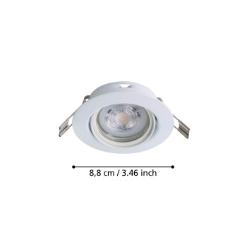 Set 3 spoturi incastrate FAVAZZINA Eglo 901756, D8.8 cm, 3xGU10