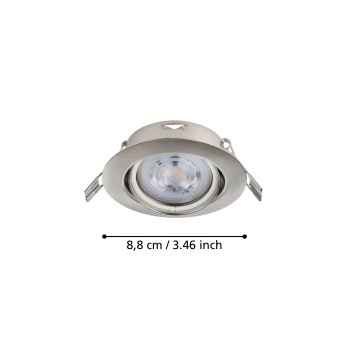 Set 3 spoturi incastrate FAVAZZINA Eglo 901757, D8.8 cm, 3xGU10