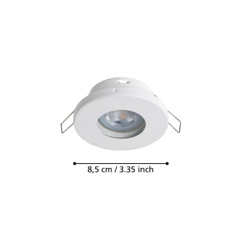 Set 3 spoturi incastrate FAVAZZINA Eglo 901759, D8.5 cm, 3xGU10