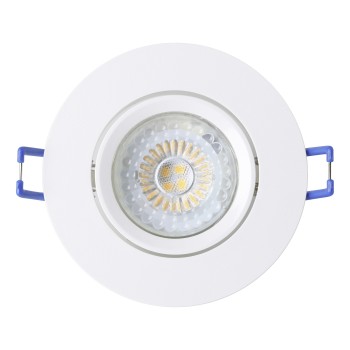 Set 3 spoturi incastrate BARRANCO GU10 Eglo 902225, D9 cm, 3xGU10