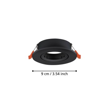 Spot incastrat BARRANCO GU10 Eglo 902227, D9 cm, 1xGU10
