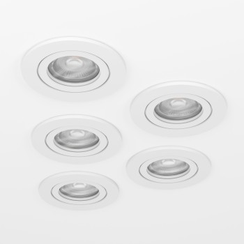 Set 5 spoturi incastrate LED BARRANCO Eglo 902263, D9 cm, 5x4.5W