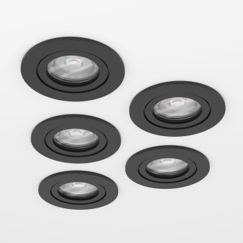 Set 5 spoturi incastrate LED BARRANCO Eglo 902266, D9 cm, 5x4.5W