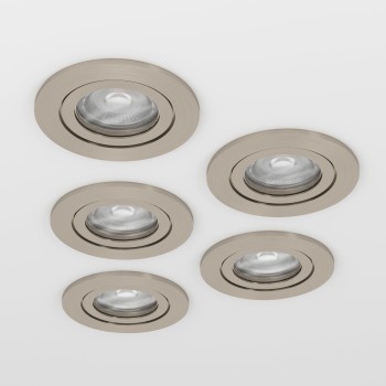 Set 5 spoturi incastrate LED BARRANCO Eglo 902269, D9 cm, 5x4.5W