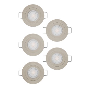 Set 5 spoturi incastrate LED BARRANCO Eglo 902269, D9 cm, 5x4.5W